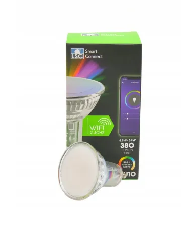 Bec inteligent pentru spoturi GU10 LSC, alb