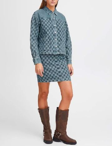 Fusta Ichi, albastru