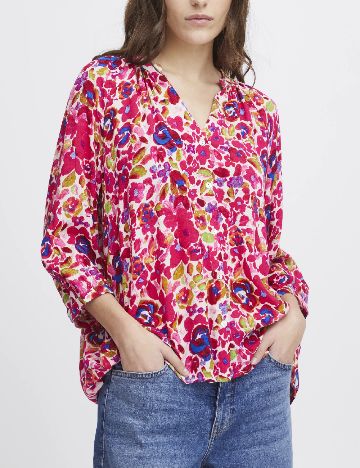 Camasa Ichi, floral print