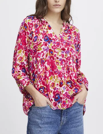 Camasa Ichi, floral print