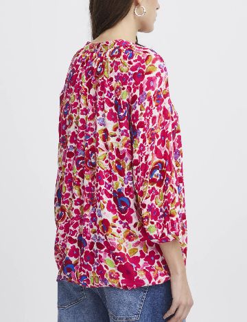 Camasa Ichi, floral print