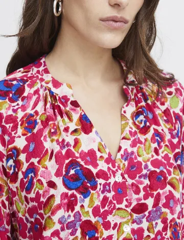 Camasa Ichi, floral print