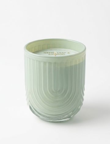 Lumanare parfumata ”Green Leaf & Bamboo” ACTION, verde