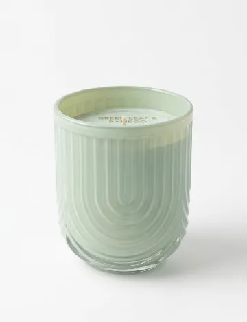 Lumanare parfumata ”Green Leaf & Bamboo” ACTION, verde