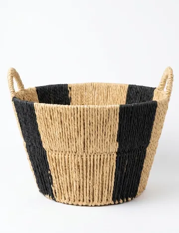 Coș din frânghie de hârtie Schou, bej