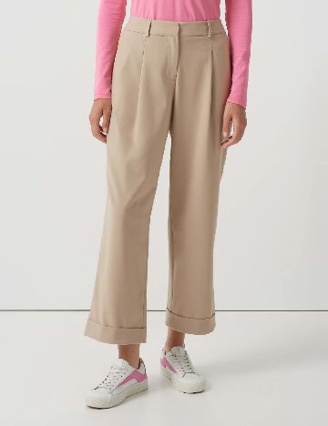 Pantaloni Someday, bej