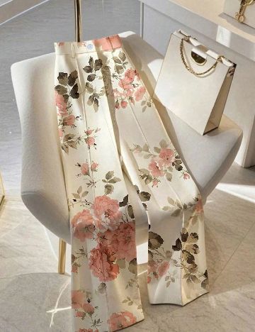 Pantaloni SHEIN, floral print