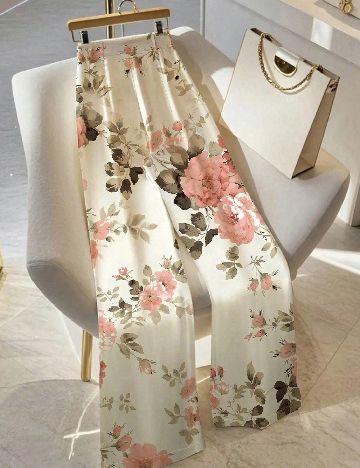 Pantaloni SHEIN, floral print