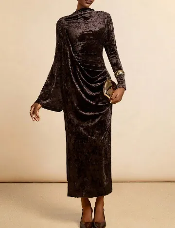 Rochie medie SHEIN, maro