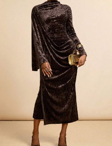 Rochie medie SHEIN, maro