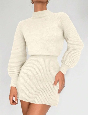 Rochie scurta SHEIN, alb