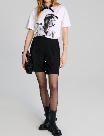 Tricou Oversize Sinsay, alb