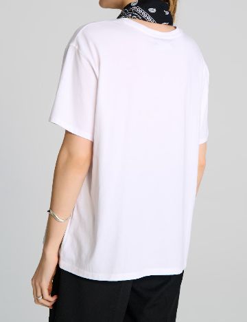 Tricou Oversize Sinsay, alb