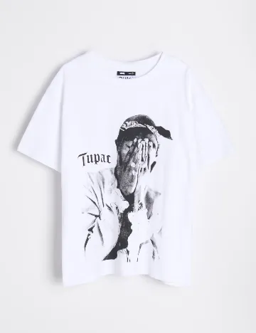 Tricou Oversize Sinsay, alb