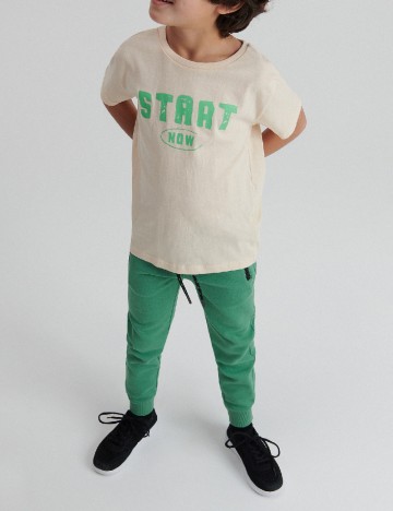 Tricou Reserved, crem