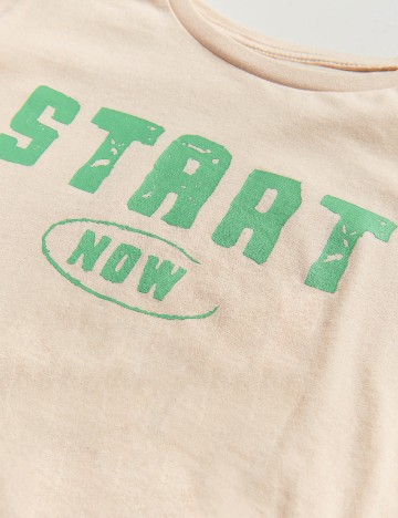 Tricou Reserved, crem