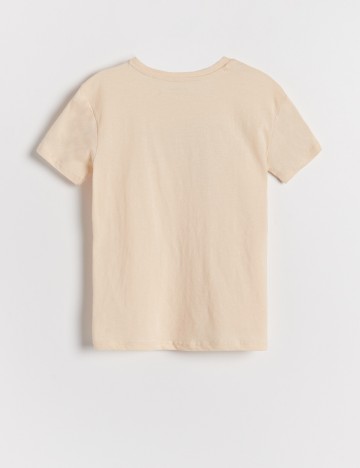 Tricou Reserved, crem