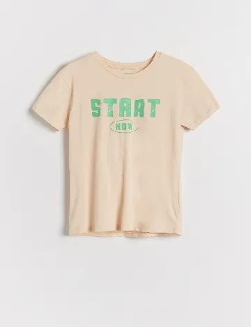 Tricou Reserved, crem