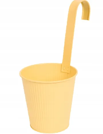 Ghiveci de flori din metal Home Accents, galben