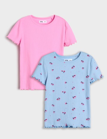 Set Tricouri 2 bucati Sinsay, mix culori