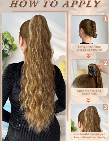 Extensie de par SHEIN, maro