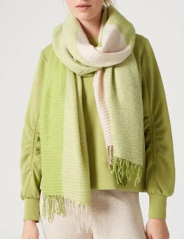 Fular Someday, verde/crem
