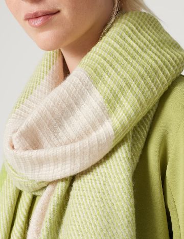Fular Someday, verde/crem