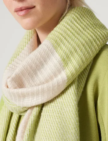 Fular Someday, verde/crem