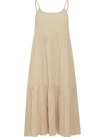 Rochie medie Ichi, maro deschis