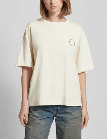 Tricou Oversize TheJoggConcept, ecru