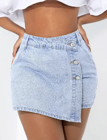 Fusta pantalon SHEIN, albastru