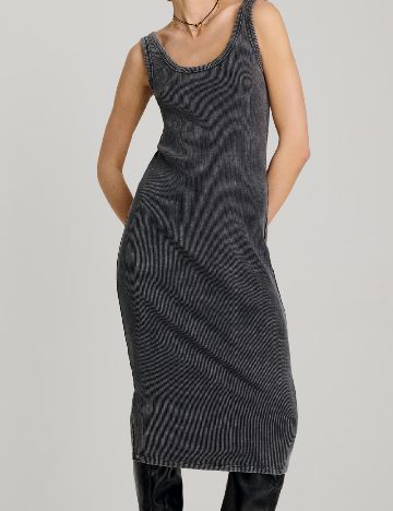 Rochie medie Sinsay, gri inchis