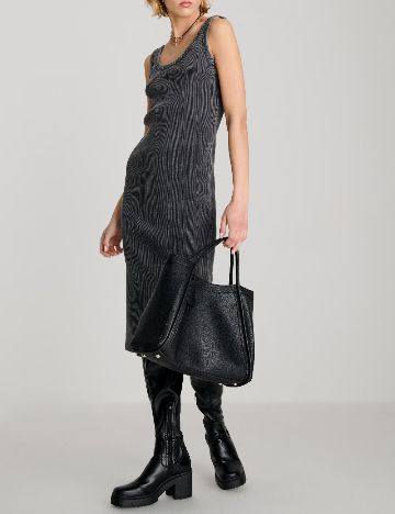 Rochie medie Sinsay, gri inchis