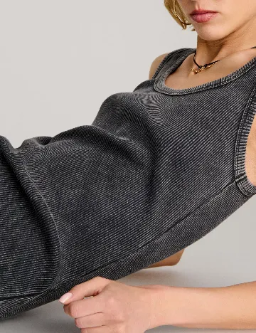 Rochie medie Sinsay, gri inchis