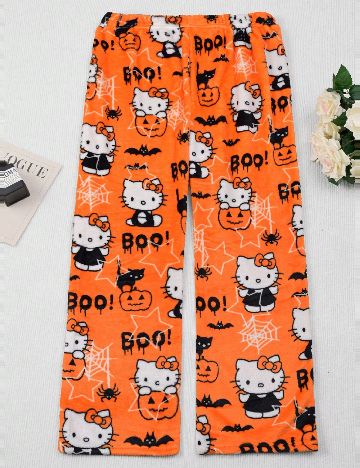 Pantaloni de pijama SHEIN, portocaliu