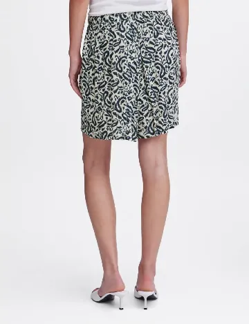 Pantaloni scurti Ichi, bej/albastru