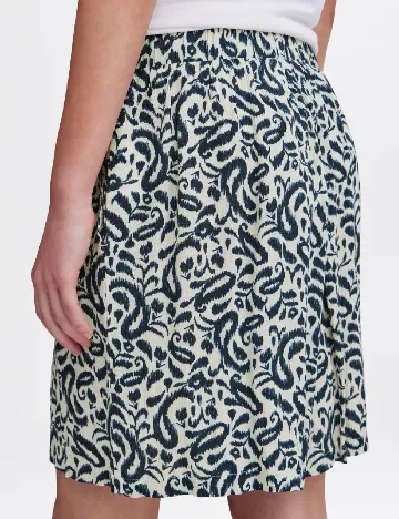 Pantaloni scurti Ichi, bej/albastru