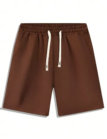 Pantaloni scurti SHEIN, maro