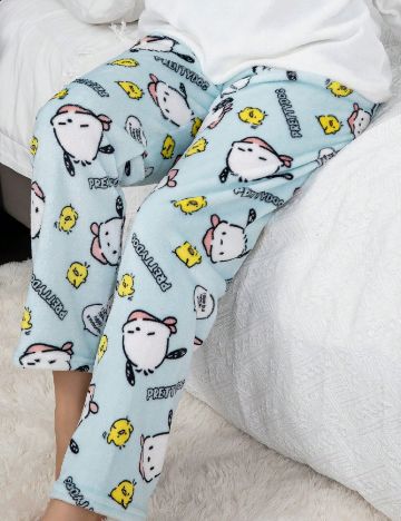 Pantaloni de pijama SHEIN, albastru