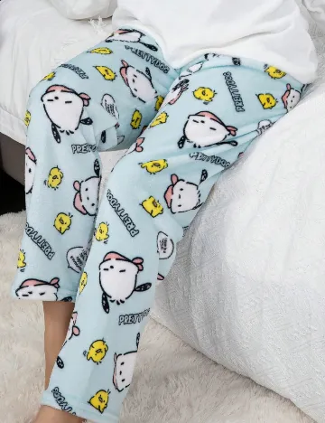 Pantaloni de pijama SHEIN, albastru