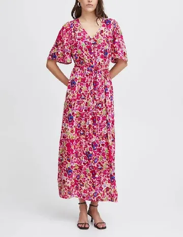 Rochie medie Ichi, floral print