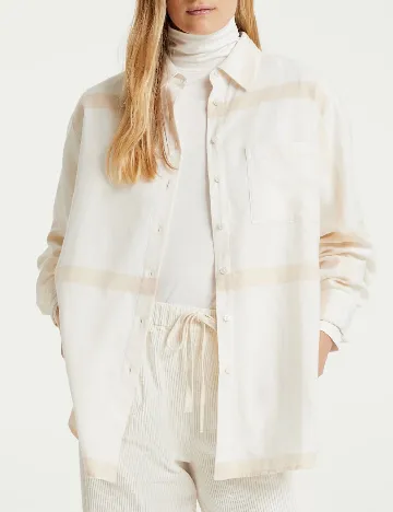 Camasa Opus, alb/crem