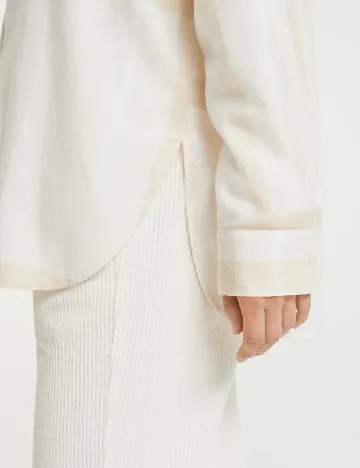 Camasa Opus, alb/crem