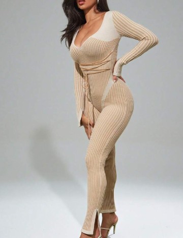 Salopeta SHEIN, crem