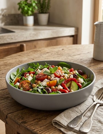 Bol din melamina, gri