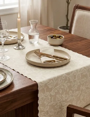 Runner de masa Via Chasse, alb