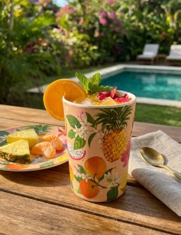 Pahar din melamina, mix culori