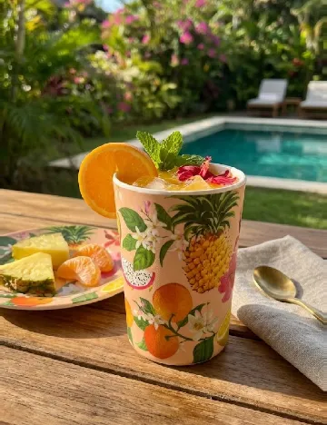 Pahar din melamina, mix culori