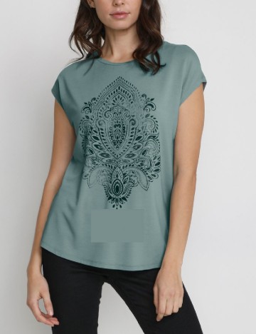 Tricou Kaffe, verde
