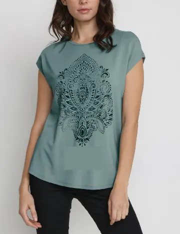 Tricou Kaffe, verde